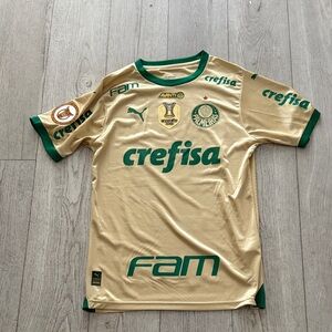 Puma Gold and Green Soccer Jersey